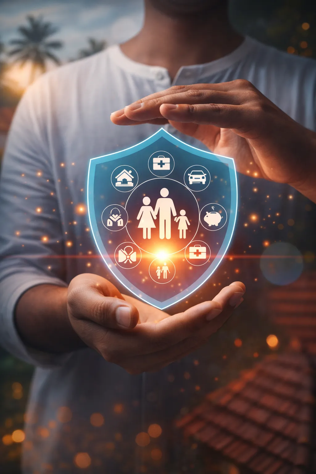Advanced home security system protecting family, health, and property with smart monitoring