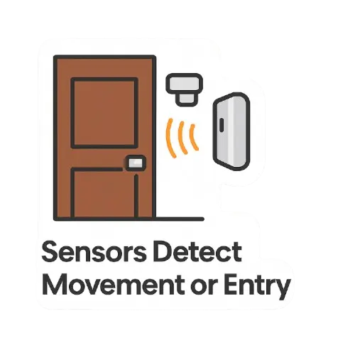 Door and window sensors for home security Coimbatore
